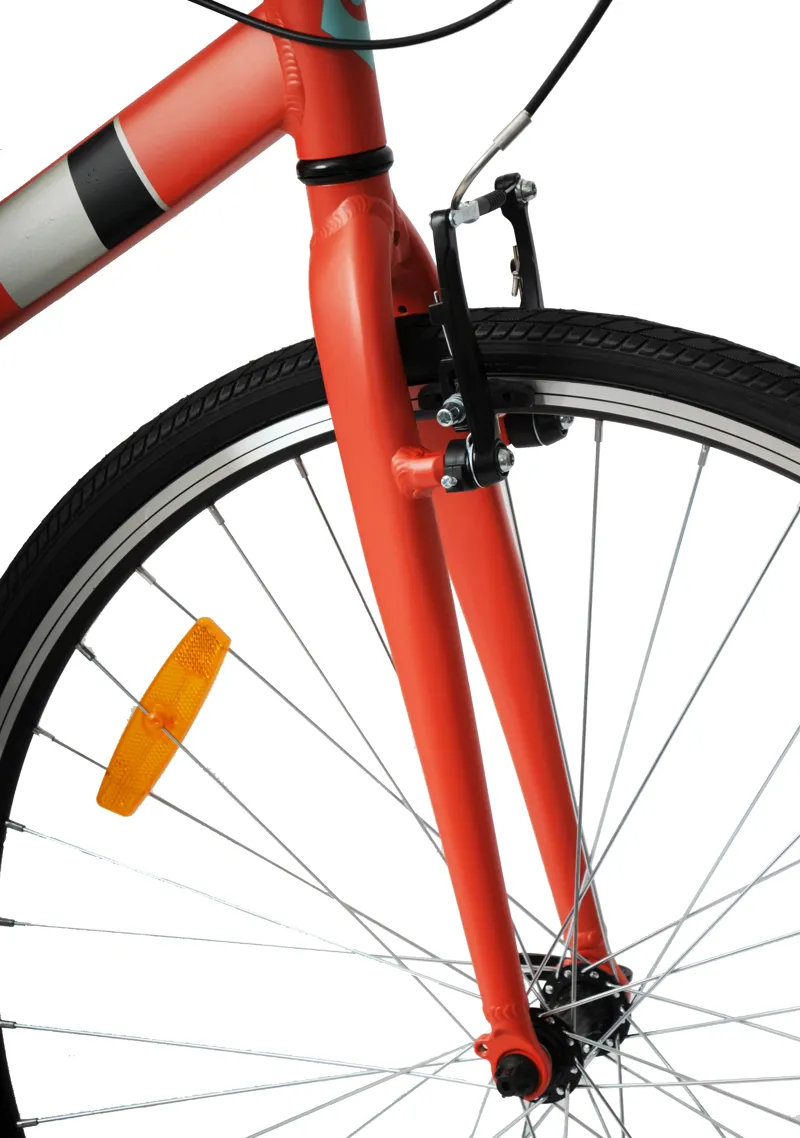 Ammaco Rapide 700c Sports Hybrid Bike Red-3